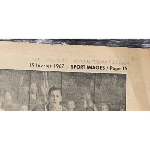 Sport images 1967 newpaper hochey Chicago Blackhawks bobby hull poster NHL - Picture 3 of 3